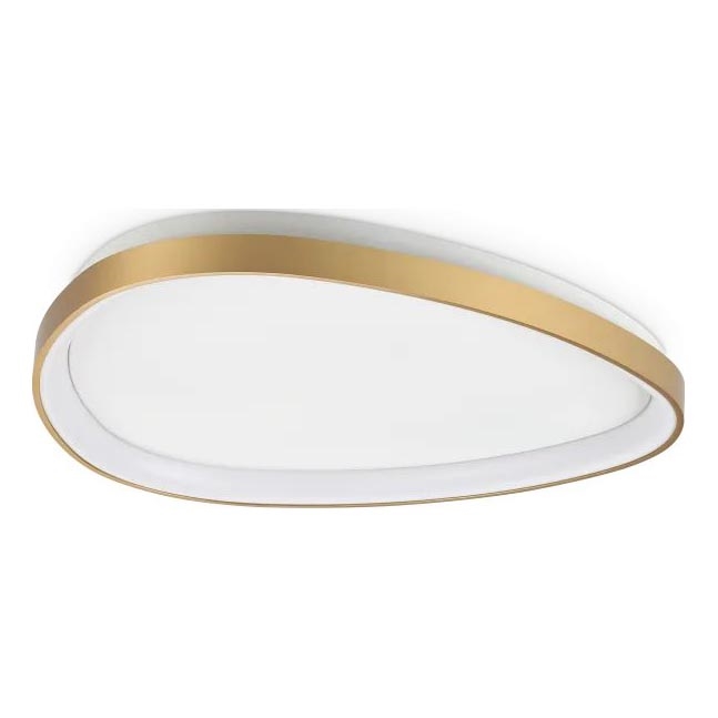 Ideal Lux - Dimbare LED plafondlamp GEMINI LED/28W/230V diameter 61 cm CRI 90 goud