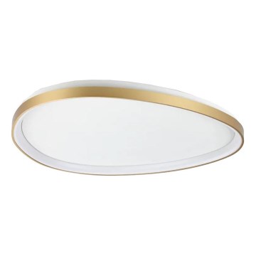 Ideal Lux - Dimbare LED plafondlamp GEMINI LED/42W/230V diameter 81 cm CRI 90 goud