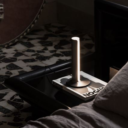 Ideal Lux - Dimbare LED-tafellamp DORICA LED/8W/230V CRI 90 zwart