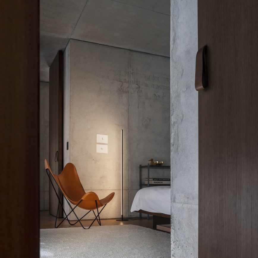 Ideal Lux - Dimbare LED-vloerlamp YOKO LED/16W/230V CRI 90 zwart