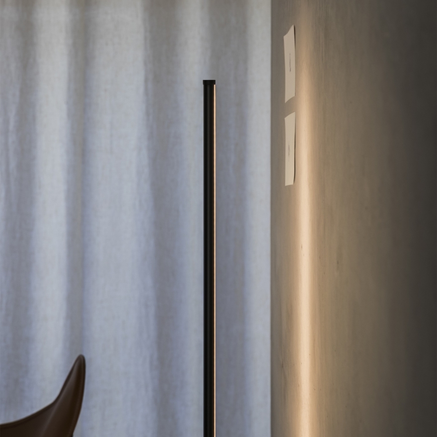 Ideal Lux - Dimbare LED-vloerlamp YOKO LED/16W/230V CRI 90 zwart