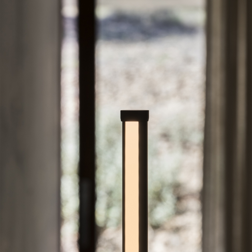 Ideal Lux - Dimbare LED-vloerlamp YOKO LED/16W/230V CRI 90 zwart