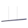 Ideal Lux - DORICA dimbare LED-pendel met kabel LED/35W/230V CRI 90 140 cm blauw