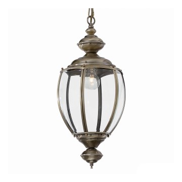 Ideal Lux - Elegante kroonluchter aan ketting, 1xE27/60W/230V, diameter 25 cm, bronskleurig