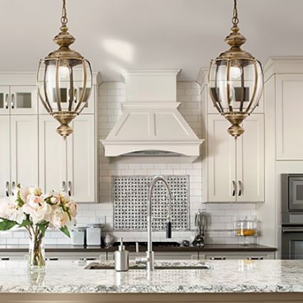 Ideal Lux - Elegante kroonluchter aan ketting, 1xE27/60W/230V, diameter 25 cm, bronskleurig