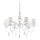 Ideal Lux - Hanglamp aan een ketting BLANCHE 6xE14/40W/230V diameter 75 cm wit