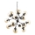 Ideal Lux - Hanglamp aan een ketting KEPLER 18xE27/42W/230V diameter 69 cm zwart/gerookt