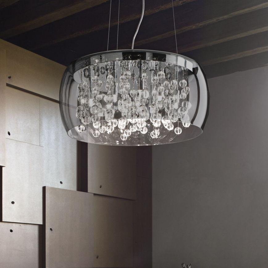 Ideal Lux - Hanglamp aan een koord AUDI 5xG9/40W/230V gerookt