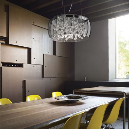 Ideal Lux - Hanglamp aan een koord AUDI 5xG9/40W/230V gerookt