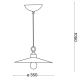 Ideal Lux - Hanglamp aan een koord CANTINA 1xE27/42W/230V diameter 35 cm koper