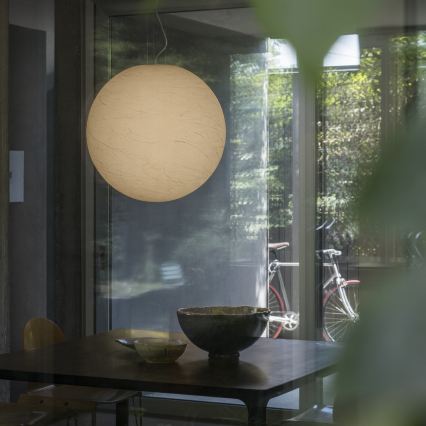 Ideal Lux - Hanglamp aan een koord CARTA 1xE27/25W/230V diameter 30 cm wit
