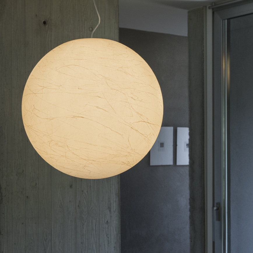 Ideal Lux - Hanglamp aan een koord CARTA 1xE27/25W/230V diameter 30 cm wit