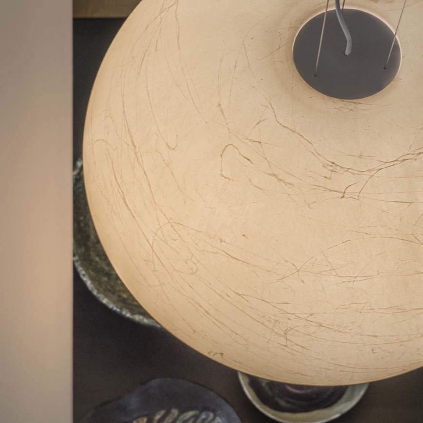 Ideal Lux - Hanglamp aan een koord CARTA 1xE27/25W/230V diameter 30 cm wit