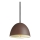 Ideal Lux - Hanglamp aan een koord FOLK 1xE27/60W/230V diameter 18 cm bruin