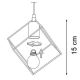 Ideal Lux - Hanglamp aan een koord ICE 5xE27/60W/230V