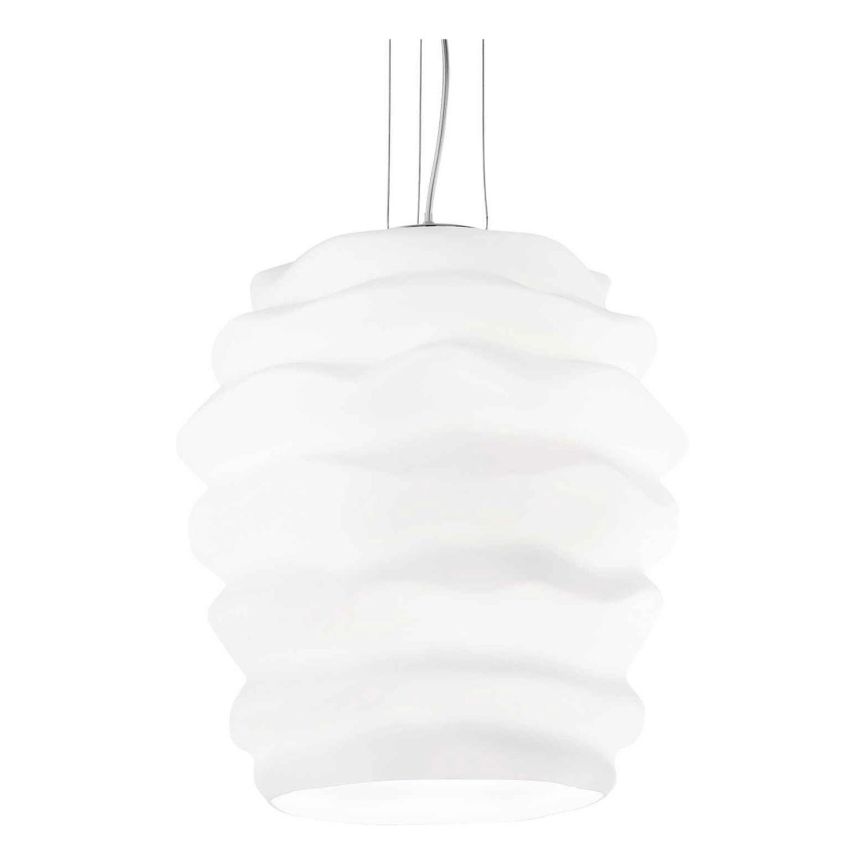 Ideal Lux - Hanglamp aan een koord KARMA 1xE27/60W/230V diameter 38 cm wit