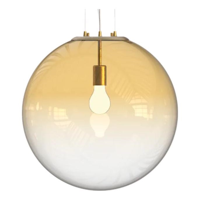 Ideal Lux - Hanglamp aan een koord MAPA 1xE27/42W/230V diameter 50 cm goud/gerookt