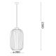 Ideal Lux - Hanglamp aan een koord MINT 1xE27/60W/230V diameter 20 cm doorzichtig