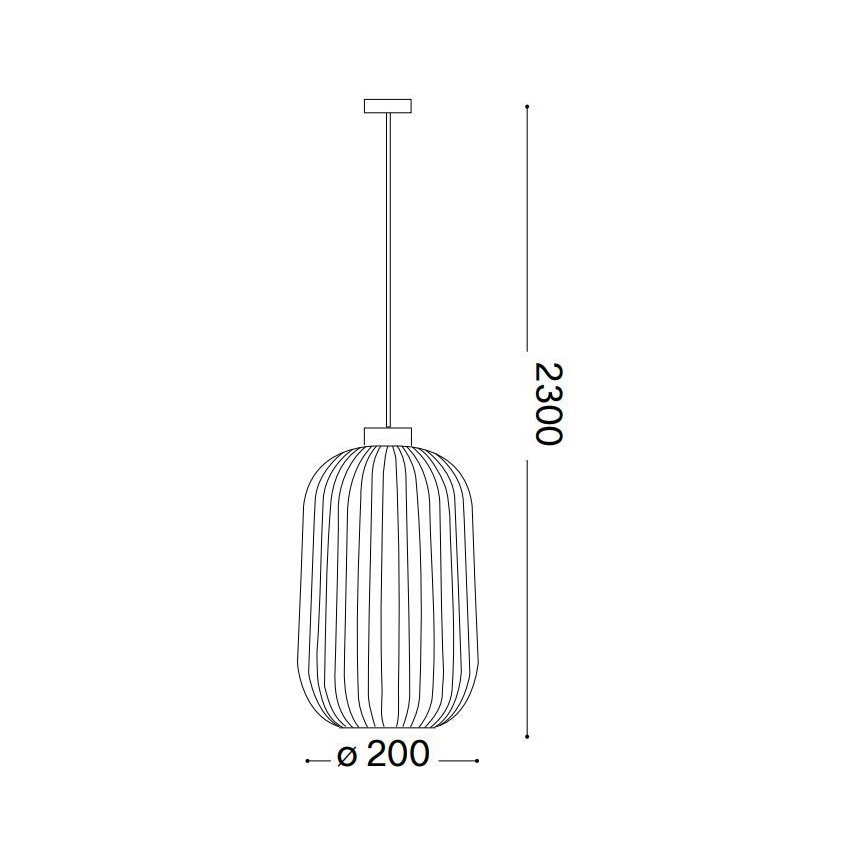 Ideal Lux - Hanglamp aan een koord MINT 1xE27/60W/230V diameter 20 cm groen
