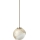 Ideal Lux - Hanglamp aan kabel BLOOM 1xE27/42W/230V Ø 17 cm goud/rookbeige