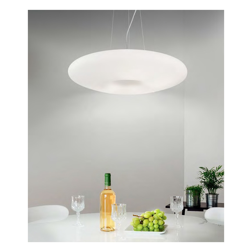 Ideal Lux - Hanglamp aan kabel GLORY 3xE27/60W/230V Ø 50 cm wit