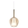 Ideal Lux - Hanglamp aan kabel KALIQUE 1xE27/42W/230V Ø 18 cm rookbeige