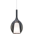 Ideal Lux - Hanglamp aan kabel KALIQUE 1xE27/42W/230V Ø 18 cm rookzwart