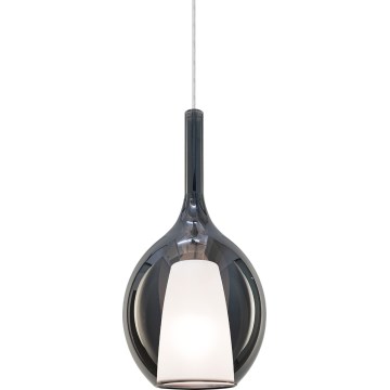 Ideal Lux - Hanglamp aan kabel KALIQUE 1xE27/42W/230V Ø 18 cm rookzwart