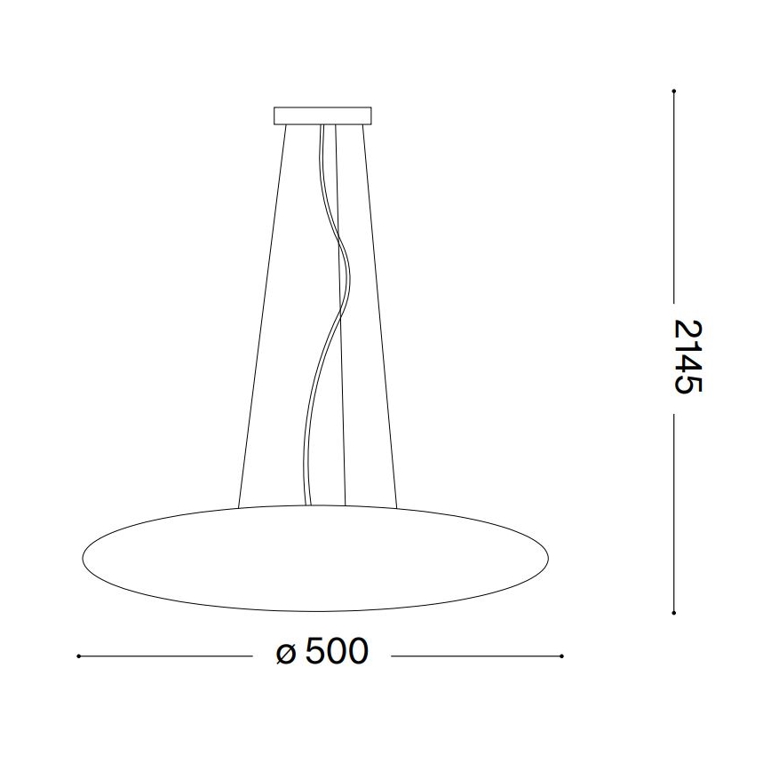 Ideal Lux - Hanglamp aan kabel SMARTIES 3xE27/42W/230V 50 cm wit