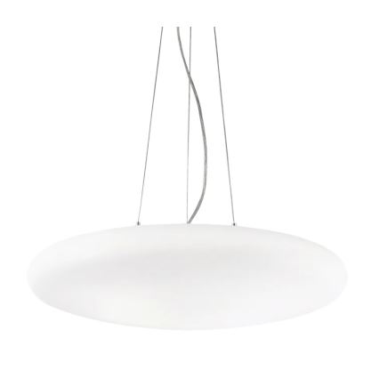Ideal Lux - Hanglamp aan kabel SMARTIES, 5x E27/42W/230V, Ø 60 cm, wit