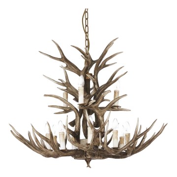 Ideal Lux - Hanglamp aan ketting CHALET 12xE14/40W/230V gewei