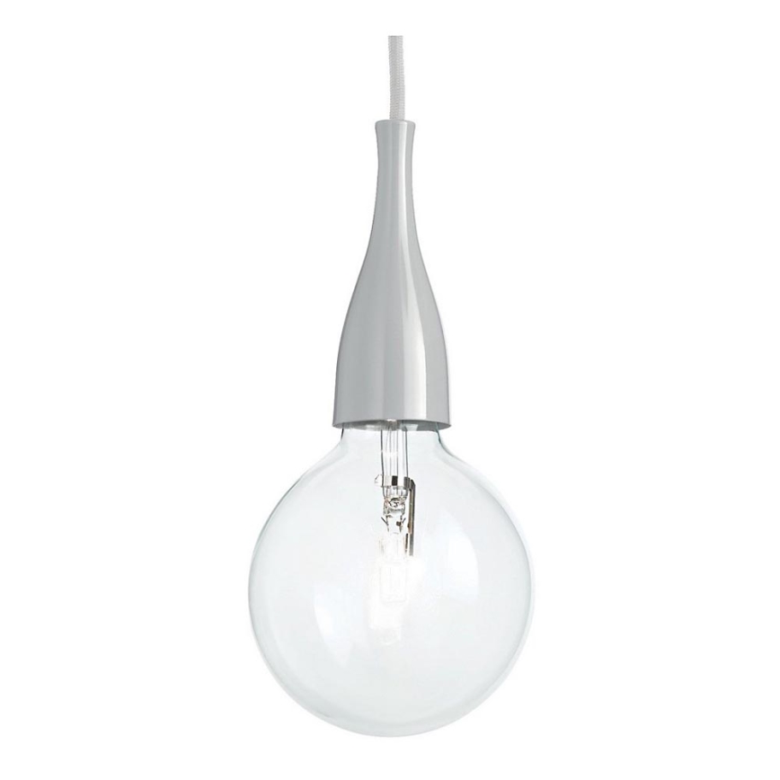 Ideal Lux - Hanglamp aan koord 1xE27/42W/230V grijs