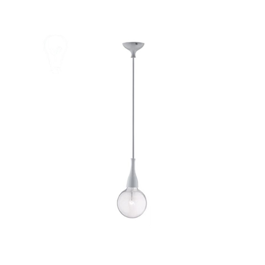 Ideal Lux - Hanglamp aan koord 1xE27/42W/230V grijs