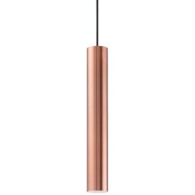 Ideal Lux - Hanglamp aan koord 1xGU10/28W/230V koper