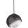 Ideal Lux - Hanglamp aan snoer BLOOM 1xE27/42W/230V Ø 30 cm zwart