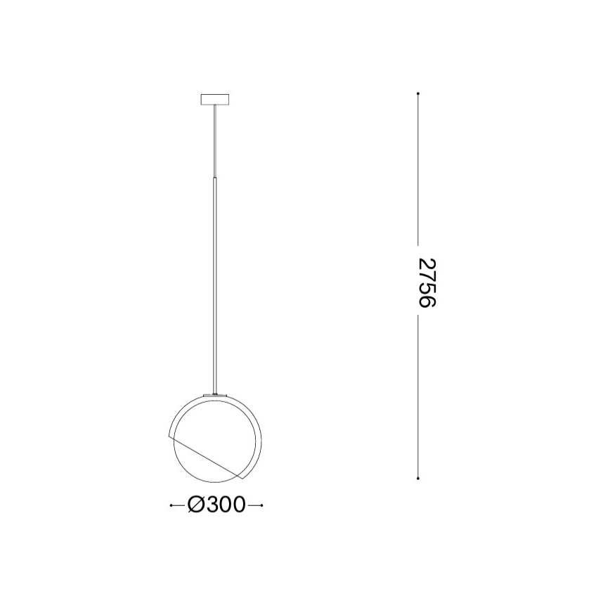 Ideal Lux - Hanglamp aan snoer BLOOM 1xE27/42W/230V Ø 30 cm zwart
