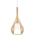 Ideal Lux - Hanglamp aan snoer KALIQUE 1xE27/42W/230V pr. 18 cm rookbeige