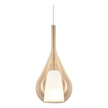 Ideal Lux - Hanglamp aan snoer KALIQUE 1xE27/42W/230V pr. 18 cm rookbeige