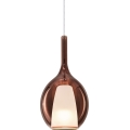 Ideal Lux - Hanglamp aan snoer KALIQUE 1xE27/42W/230V Ø 18 cm gerookt koperen