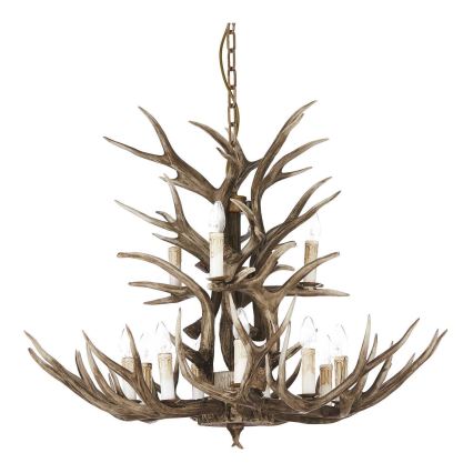Ideal Lux - Hanglamp aan ketting CHALET 12xE14/40W/230V gewei