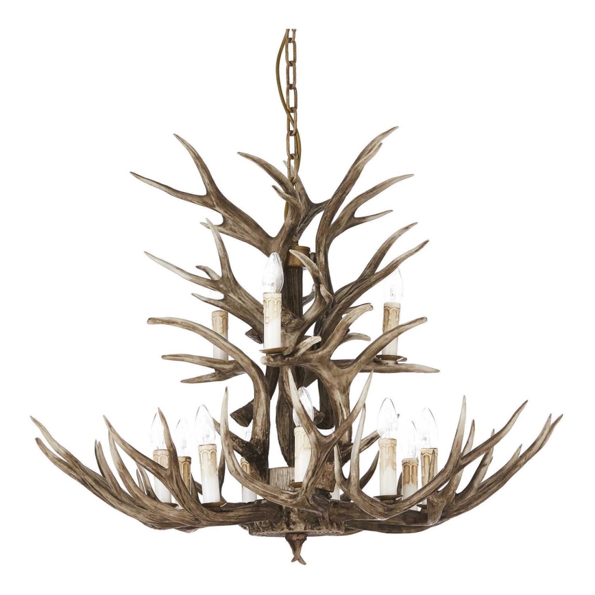 Ideal Lux - Hanglamp aan ketting CHALET 12xE14/40W/230V gewei