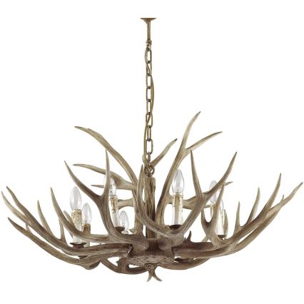 Ideal Lux - Hanglamp aan ketting CHALET 8xE14/40W/230V gewei