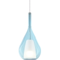 Ideal Lux - Hanglamp met kabel KALIQUE 1xE27/42W/230V Ø 18 cm smoky blauw