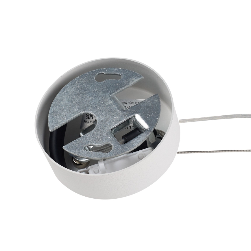 Ideal Lux - Hanglamp met kabel MAPA 1xE27/42W/230V Ø 20 cm wit