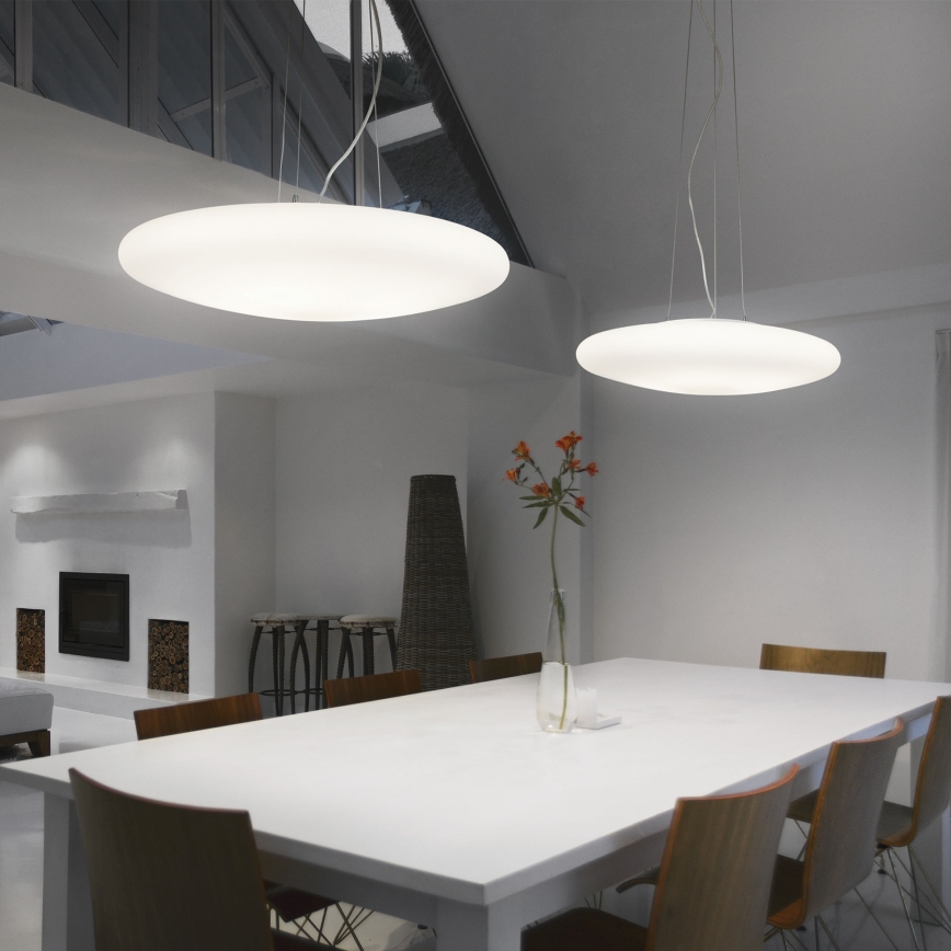 Ideal Lux - Hanglamp met kabel SMARTIES 3xE27/42W/230V Ø 42,5 cm wit