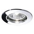 Ideal Lux - Inbouwspot 1xGU10/50W/230V Ø 7,7 cm glanzend chroom
