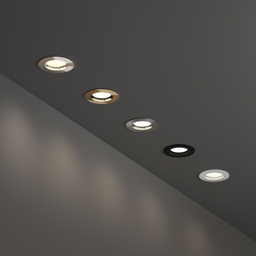 Ideal Lux - Inbouwspot 1xGU10/50W/230V Ø 7,7 cm mat chroom