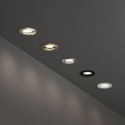 Ideal Lux - Inbouwspot JAZZ 1xGU10/50W/230V Ø 7,7 cm glanzend chroom