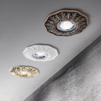 Ideal Lux - Inbouwspot POLKA 1xGU10/50W/230V wit