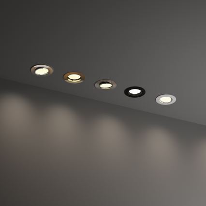 Ideal Lux - Inbouwspot SWING 1xGU10/28W/230V Ø 8,2 cm mat chroom